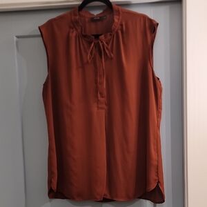 H&M Rust Sleeveless Blouse